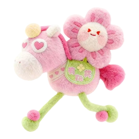 ZFSBZBS 15cm Plush Charm | Soft Flower Plush Toy | Nursery Room Decor & Playtime Toy for All Ages,Pink