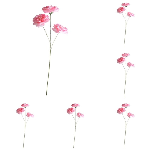 ZFSBZBS 1Pc 3 Head 26 Inch Artificial Rose Hydrangea Flowers Fake Hydrangea Flower Floral Arrangements for Wedding Party Home Decor,Red