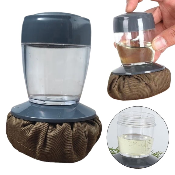 ZFSBZBS 1Pcs Oil Applicator Brush with Dispenser for Pancakes Griddle Maintenance Kitchen Barbecue Efficient Grease Application Easy to Clean Cooking Tool