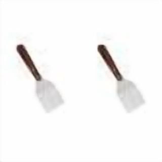 ZFSBZBS 2Pcs Stainless Steel Spatula Turner,Heavy Duty Metal Griddle Spatula for Cast Iron,Kitchen Flipper for Turning Serving, Beveled Edge & Wooden Handle,Great for Egg,Pancake,Fish,Cake,Burger
