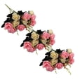 thumbnail image 1 of ZFSBZBS 3 Pcs 12 Head Artificial Flowers, Artificial Peony Small Silk Flowers Fake Peonies Bouquet Rose Flower Arrangement Table Centerpiece for Dining Party Home Decoration Pink, 1 of 9