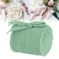 thumbnail image 1 of ZFSBZBS 5 Yard Dusty Rose Crushed Velvet Ribbon Frayed Edge Hand Torn Fringe Ribbon for Valentine's Day Bridal Bouquets Invitations Vow Books Gift Light Green, 1 of 9
