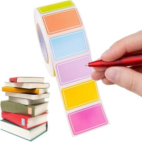 ZFSBZBS 500 Pieces/1roll Colored Moving Labels Stickers Rectangular Colored Sticker Reusable Removable Stickers Coding Labels Adhesive Tags for Boxes Storage Bins Inventory Organize(Multicolor)