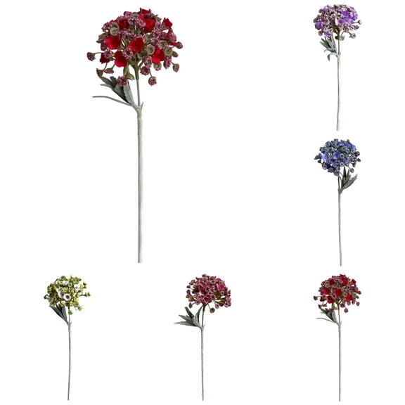 ZFSBZBS 5Pcs Simulated Flower Flocking Fragrant Snowball, Hotel Home Decoration, Wedding Decoration