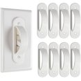 thumbnail image 1 of ZFSBZBS 8 Pack Wall Switch Guards Plate Covers Safety Home Decor - Keeps Light ON Or Off Protects Your Lights or Circuits from Accidentally Being Turned on or Off White*8, 1 of 5