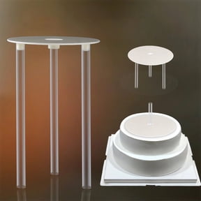 ZFSBZBS Cake Tier Supports,Reusable Cake Boards and Cake Dowel Rods for Tiered Cake Construction and Stacking
