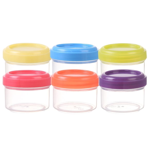 ZFSBZBS Condiment Jar Spice Container with Lids,Clear Glass Condiment Canisters Pots Seasoning Box Salt Container Sugar Bowl, Containers, Multicolor