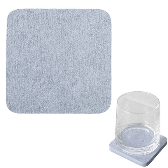 ZFSBZBS Diatomaceous Earth Coaster, Instant Dry Diatomite Drink Coasters, Square Absorbent Coaster, for Kitchen Drinks Plants Fast Water Absorption,Gray