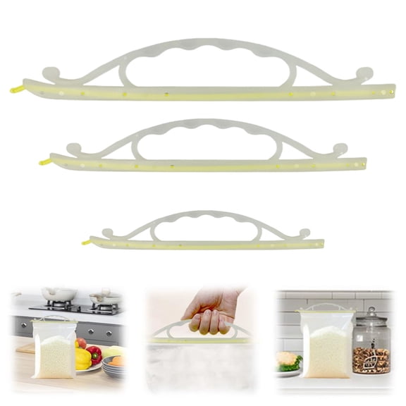 ZFSBZBS Durable Reusable Food Clip Set with Handles, Multi - Size for Chip, Bread & All Snack Bags, Wall - Mountable to Keep Food Fresh,22.5cm/8.86in