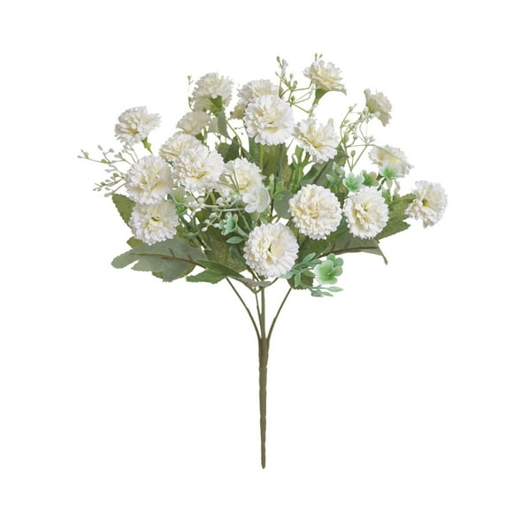 ZFSBZBS Fall Decor Small Lilac Artificial Flower 12.2'' Long Simulation Flowers Wedding Bouquetss Fake Floral DIY Flower Arrangement Home Wedding Party Decoration(White)