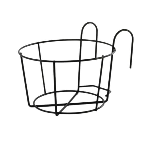 ZFSBZBS Hanging Planters for Railings Rail Planter Hanging Baskets Flower Pot Holders Iron Plant Racks Metal Fence Planter Potted Stand Mounted Balcony Plant Baskets Container,Garden Steel Pots