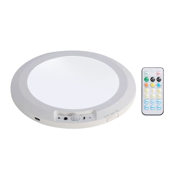ZFSBZBS LED Ceiling Light with Motion Sensor Ceiling Lighting Dimmable with Remote Control Ceiling Lamp Rechargeable USB Ceiling Lights Battery Operated for Shed Loft Garage