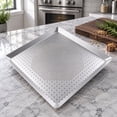 ZFSBZBS Perforated Aluminum Baking Sheet Pan, Large Flat Surface ...