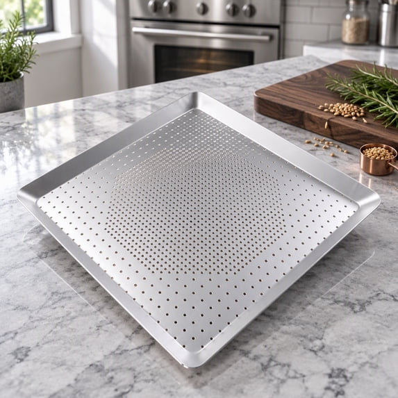 ZFSBZBS Perforated Aluminum Baking Sheet Pan, Large Flat Surface ...