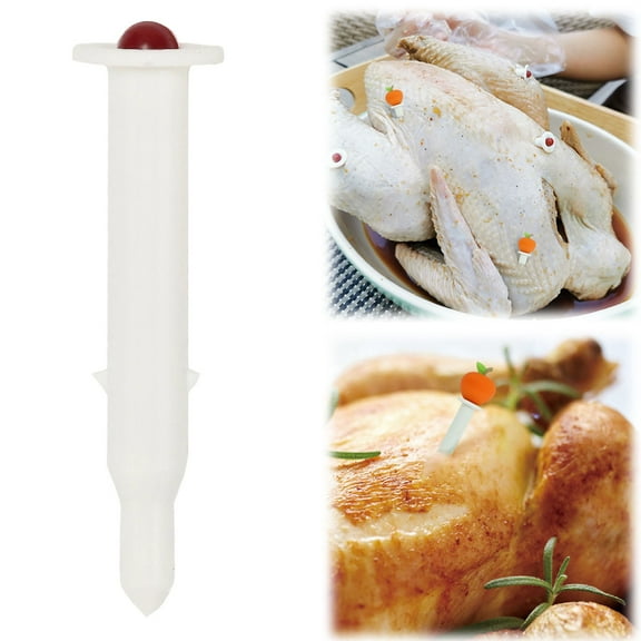 ZFSBZBS Pop-Up Poultry Timers – Disposable Meat Thermometers for Turkey, Chicken & Beef,Red