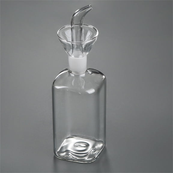 ZFSBZBS Rectangle Borosilicate Glass Oil Dispenser for Kitchen – Non-Drip Olive Oil Bottle, Leak-Proof Oil & Vinegar Cruet with Pour Spout,S