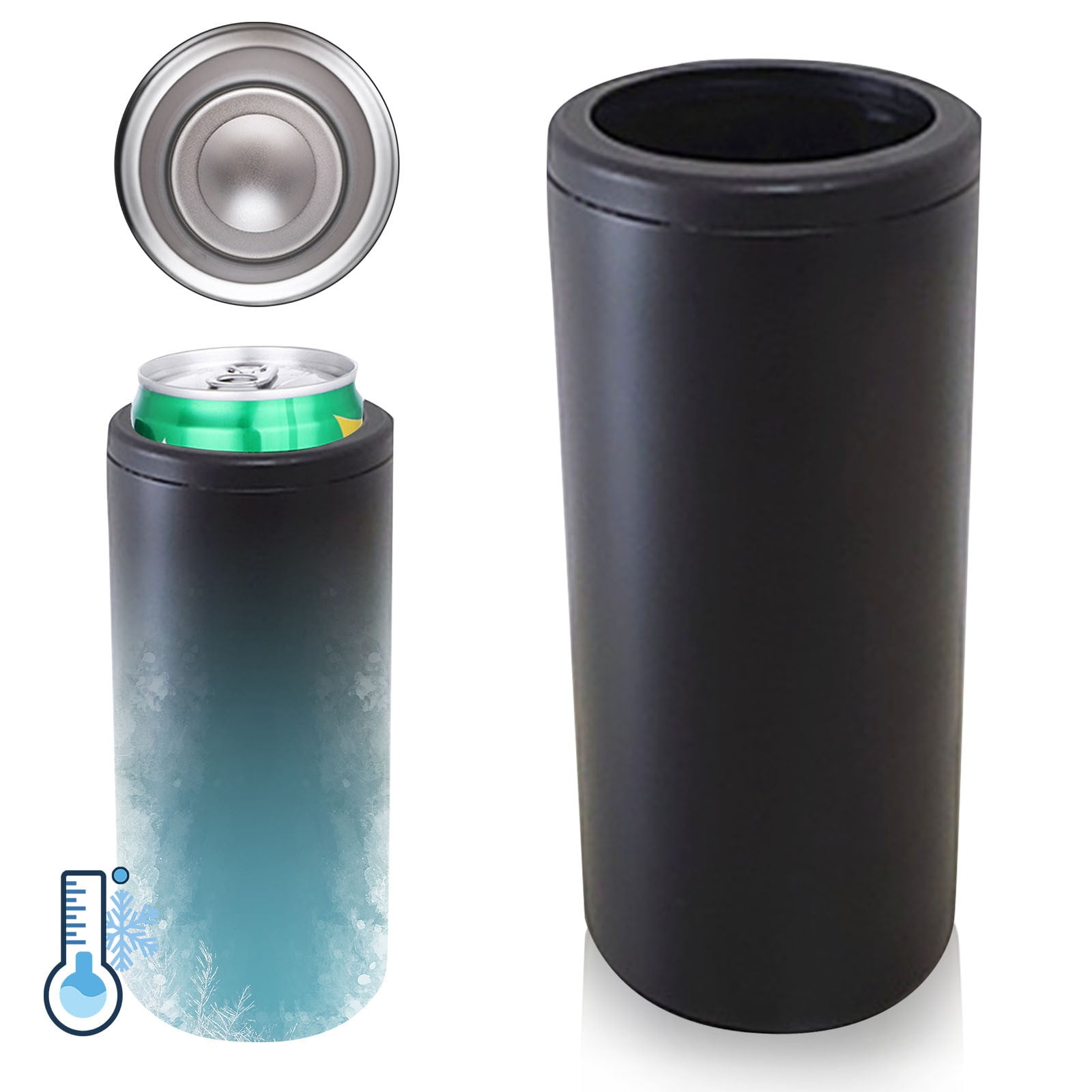 ZFSBZBS Stainless Steel Double Wall Insulated Can Cooler, Beer Bottle Holder, Bottle or Tumbler for Slim Beer & Hard Seltzer Cans