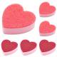 thumbnail image 1 of ZFSBZBS6Pcs Heart Shaped Non-Scratch Scrub Sponge, Dual-Sided Cleaning Kitchen Sponge and Scrubber for Washing Dishes, Pots & Pans and Household Cleaning Supplies,Pink+Red, 1 of 9