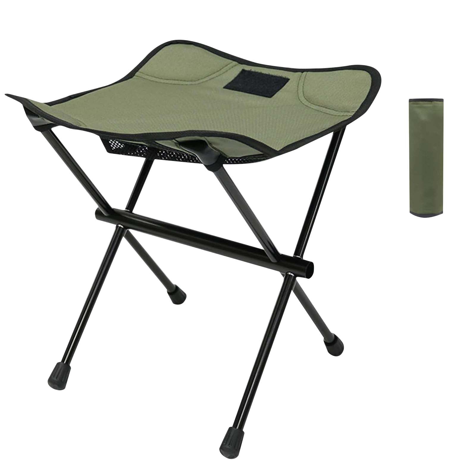 ZFWDUNSA Lightweight and Portable Aluminum Alloy Folding Camping Stool