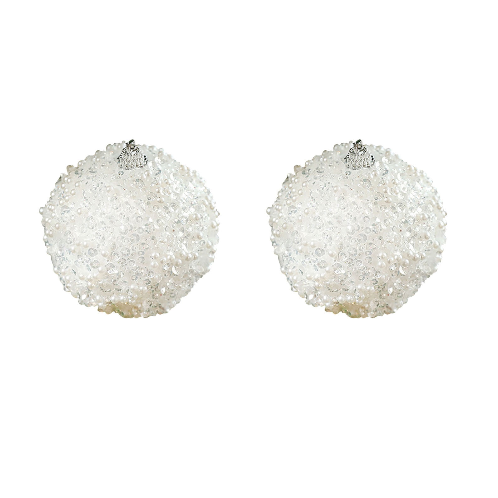 ZFYXGS 2024 New 2Pc Christmas Tree Ornaments Balls White on Sale and