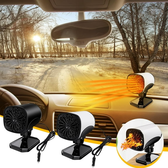 ZFYXGS 2024 New Portable Car Heater Defroster 12V, Mini Space Heater for Car Outdoor Use Clearance