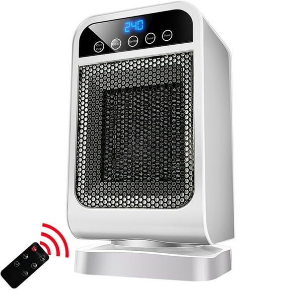 ZFYXGS 2024 New Portable Electric Space Heater Energy Efficient with Remote and Thermostat for Inside Small Room Home Clearance
