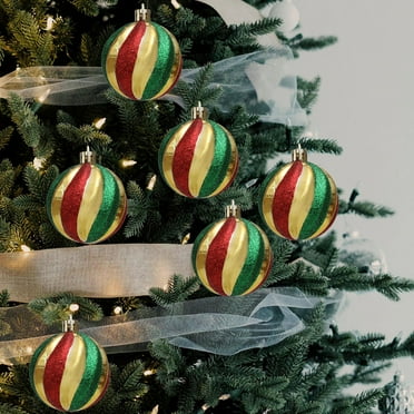 ZFYXGS 6Pcs Christmas Tree Ornaments Balls Gold on Sale and Clearance