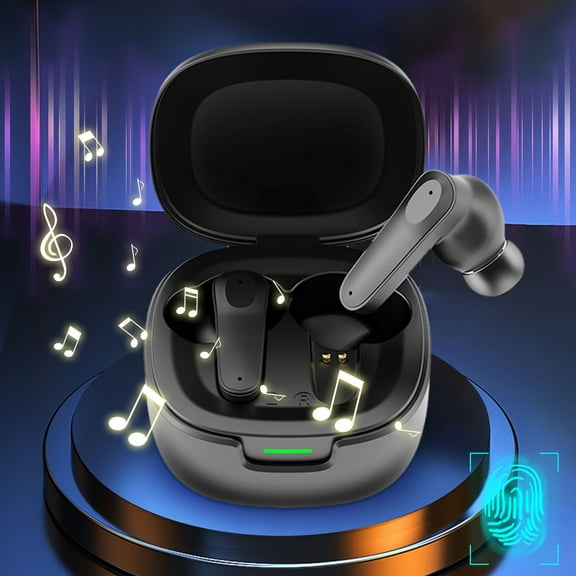 ZFYXGS Bluetooth Headphone, True Wireless Noise Cancelling Waterproof with Charging Case, Over the Ear Earbuds for Sports Running Computer Laptop and Work