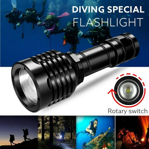 ZFYXGS Bright Diving Flashlight Portable Torch Underwater