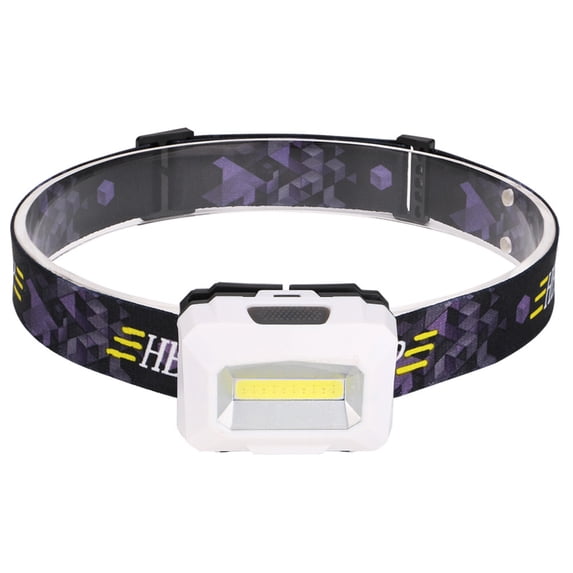 ZFYXGS COB LED Headlamp Mini Headlight Flashlight Camping Torch Lantern AAA