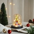 thumbnail image 1 of ZFYXGS Christmas Decoration Small Imitation Glass Cover Mini With Light Emitting Snow Falling Small Christmas Tree Desktop Ornament Clearance, 1 of 5