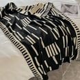 thumbnail image 1 of ZFYXGS Chunky Knit Blanket Throw Hand Knitted Throw Blanket Soft Thick Yarn Cable Knit Blanket Cute Rope Knot Crochet Throw Blankets For Couch Bed Sofa Black, 1 of 6