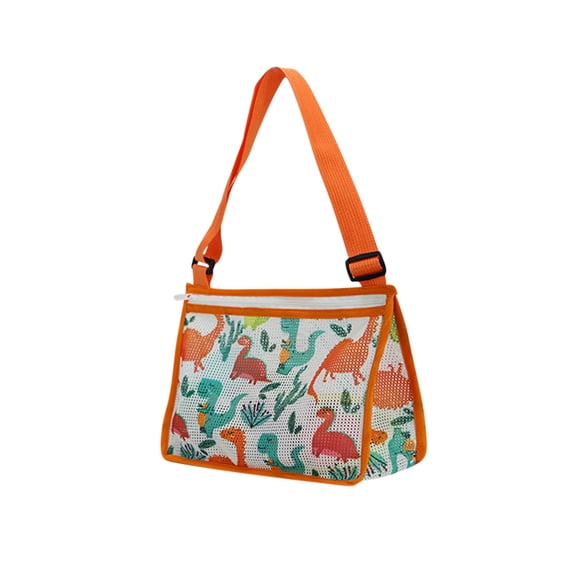 ZFYXGS Color Children's Beach Bag Toy Storage Mesh Bag Small Messenger Bag