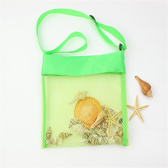 ZFYXGS Color Children's Beach Bag Toy Storage Mesh Bag Small Messenger Bag