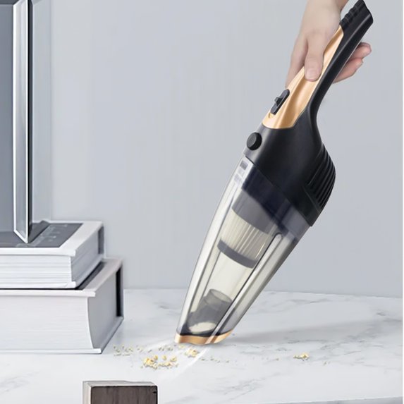 ZFYXGS Cordless Car Vacuum Cleaner, Mini Vacuum Cleaner, Strong Sutions Handheld Vacuum, Car Vacuum for Car,Keyboard,Inflating Swimming Rings and Pet Hair