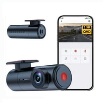 ZFYXGS Dash Cam WiFi 3.5K Front Car Camera For Cars Mini Dashcams. Driving Recorder View Via Mobile APP Large Wide-Angle/HD Night Vision/G-Sensor/ Loop Recording