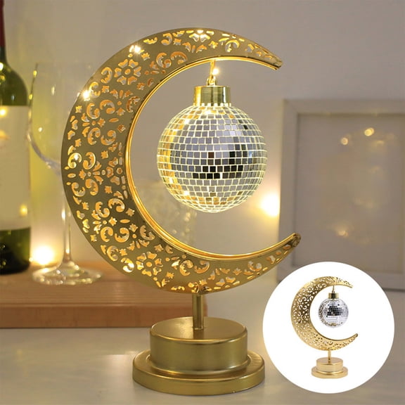 ZFYXGS Decorative Lamp Battery Operated Iron Table Lamp Warm Light LED Lamp Wire Wound Iron Decorative Lamp Holiday Bedroom Romantic Bedside Tabletop Decoration Clearance