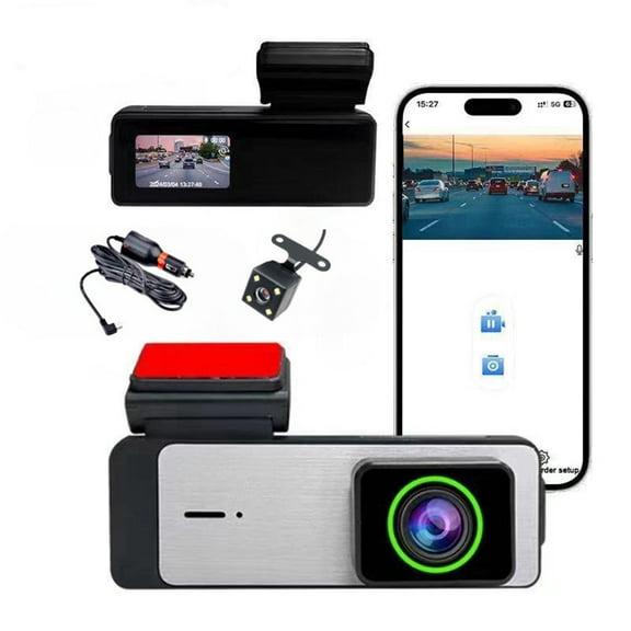 ZFYXGS Driving Recorder High-definition 1080P Front And Rear 2 Lens With WiFi 140 Degrees Wide Infrared Night Vision