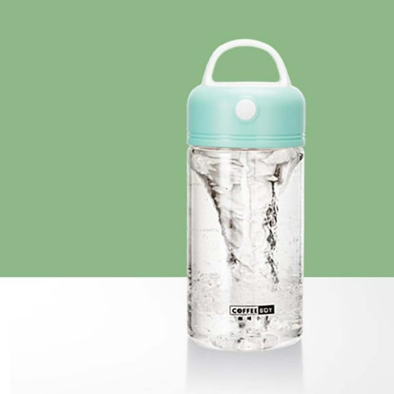 ZFYXGS Electric Shakes Water Bottle Automatic Stirring Reusable 380ml Green