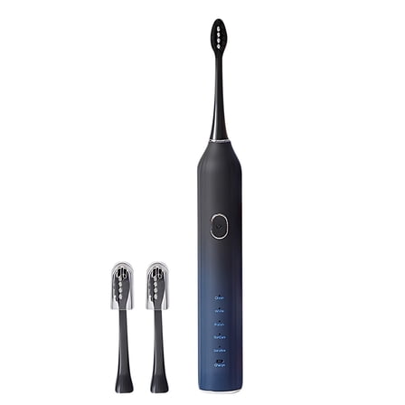 ZFYXGS Electric Toothbrush for Adults, 2 Brush Heads, Black