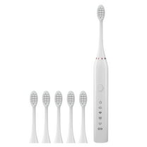 ZFYXGS Electric Toothbrush for Adults, 5 Brush Heads and 5 Modes, White