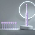 thumbnail image 1 of ZFYXGS Electric Toothbrush for Adults, 8 Brush Heads, Purple, 1 of 6
