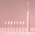 thumbnail image 1 of ZFYXGS Electric Toothbrush for Adults, 8 Brush Heads and 6 Modes, Pink, IPX7 Waterpoorf, 1 of 6