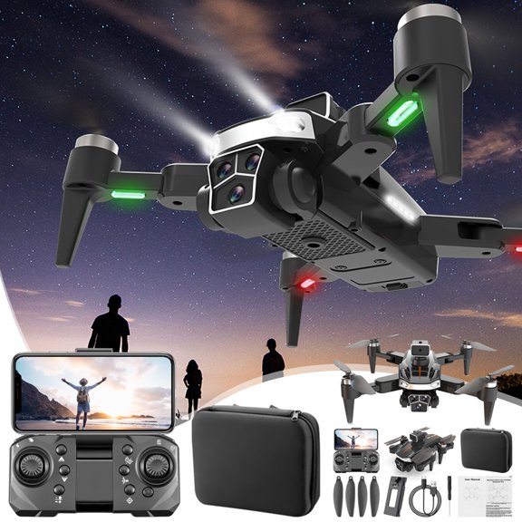 ZFYXGS FPV Drone With 1080P Double Camera 2.4G WIFI FPV RC Quadcopter With Headless Mode Follow Me Altitude Hold Toys Gifts For Kids Adults
