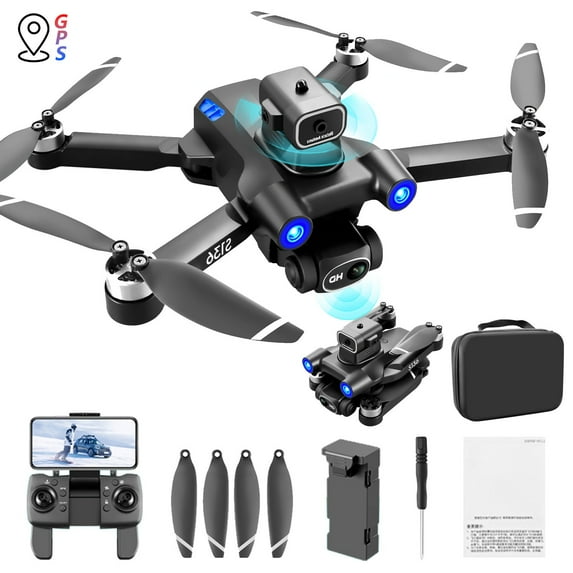 ZFYXGS GPS Drone With 4K Camera For Adults, RC Quadcopter With Auto Return, Follow Me, Brushless Motor, Fly, Route Fly, Altitude Hold, Headless Mode