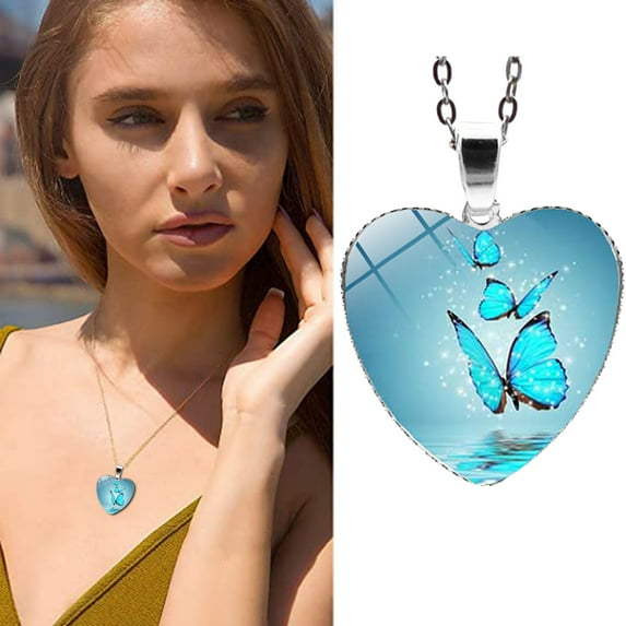 ZFYXGS Heart Shaped Necklace Women’s Necklace Pendant Heart Design Gift