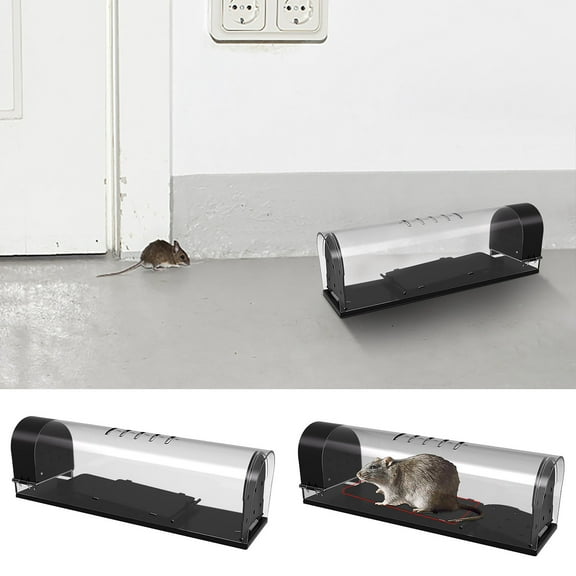 ZFYXGS Humane Mouse Trap, Live Catch Release, Easy To Set Live Mouse Traps, Effective Reusable Rat Traps For Indoor/Outdoor Use, Kids/Pets Safe.