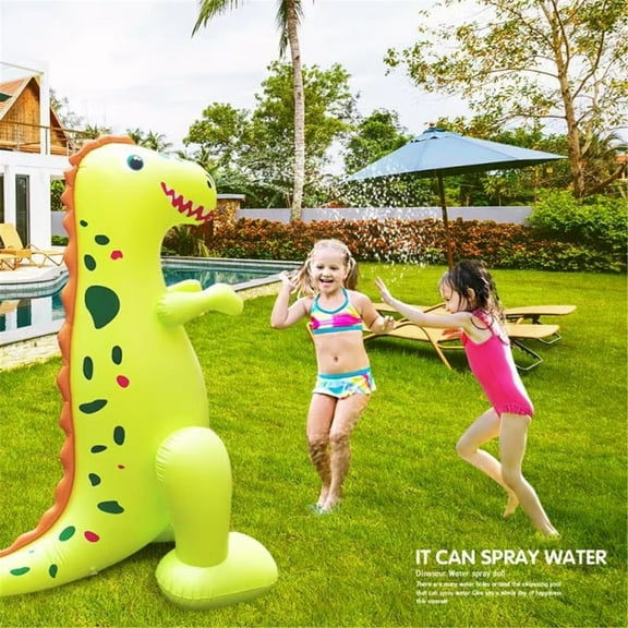 ZFYXGS Inflatable Dinosaur Water Game Sprinkler Children Garden Dinosaur Sprinkler