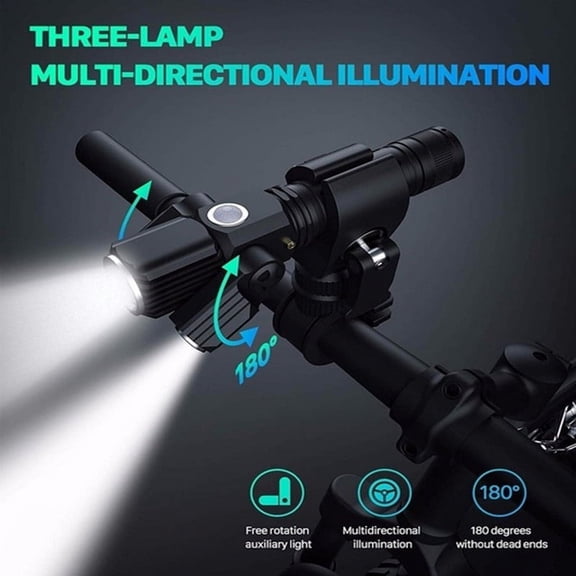 ZFYXGS L2LED Aluminum Alloy Multifunction Three Lamp Aircraft Shape Flashlight