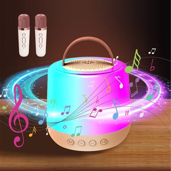 ZFYXGS Microphone Microphone Audio Bluetooth Wireless Small Speaker Children's Family Karaoke
